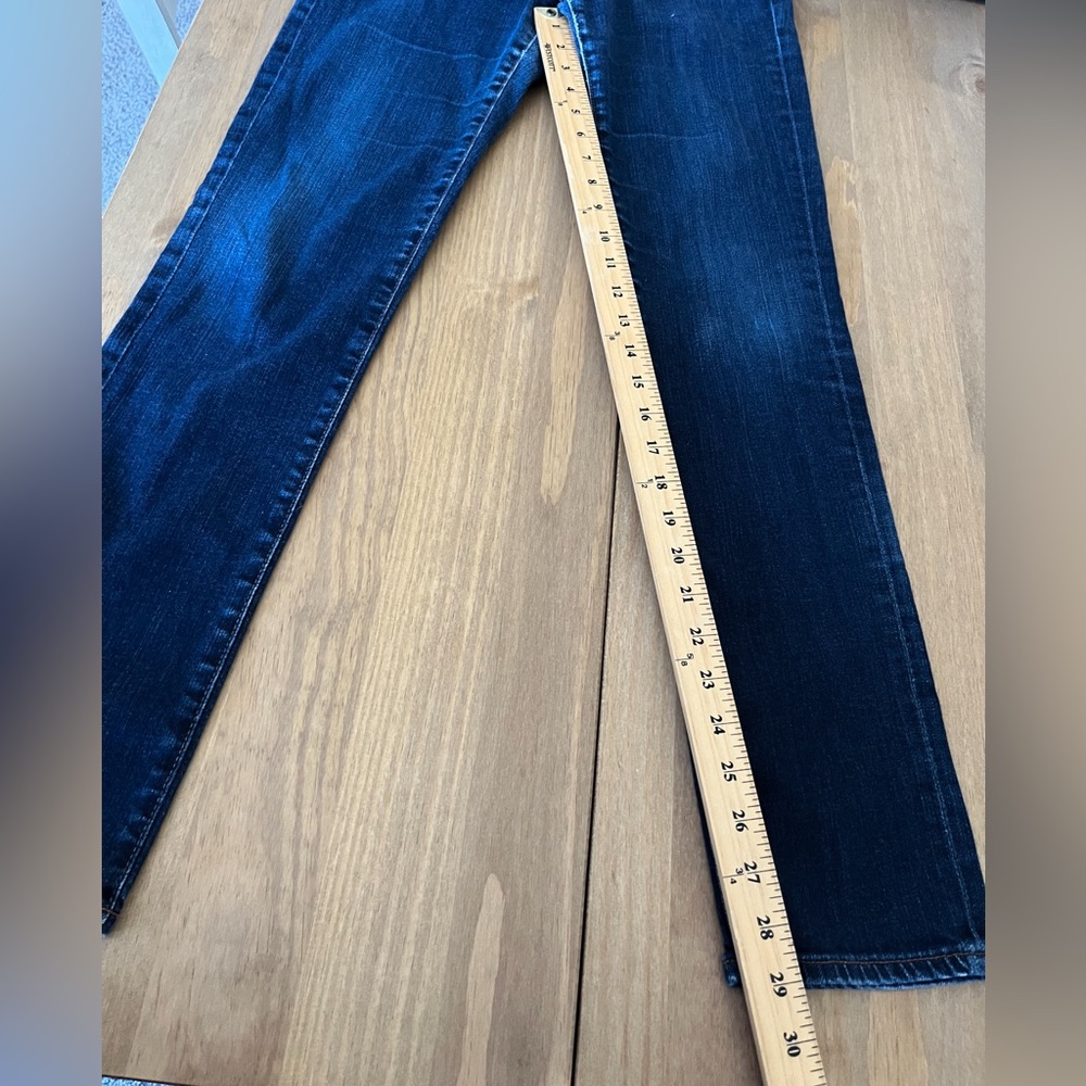 AG Adriano Goldschmied ANTHROPOLOGIE Stevie Slim Straight Denim Jeans Women’s 29 - Picture 12 of 13
